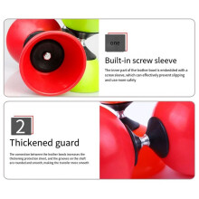 Equipamento de Treinamento Sensorial, Diabolo de Duas Cabeças, Produtos de Entretenimento para Crianças, Estudantes e Idosos Verde
