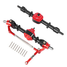Eje Completo Delantero y Trasero de Coche Rc para Mn D90 D91 D96 D99S Mn90 Mn96 Mn99 Mn99S 1/12 Piezas de ActualizacióN de Coche Rc, Negro