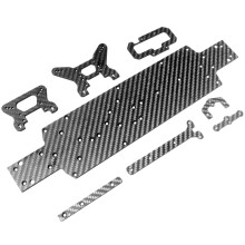 für 104001 1/10 RC Auto Karbon Faser Chassis Auto Unterseite Schock Turm Board Set Upgrade Teile ZubehöR