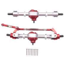 RC Car Front & Rear Complete Axle for MN D90 D91 D96 D99S MN90 MN96 MN99 MN99S 1/12 RC Car Upgrade Parts,Silver