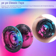 Aresyoyo AO1 Nova Liga de Metal Borboleta Yoyo Profissional de AlumíNio com Rolamento de Bola 10 Kk de Alta Velocidade Yo Yo Brinquedos CláSsicos 4