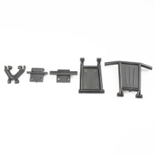 New 1 Set for  124018 1/12 RC Car Upgrade Parts RC Car Front & Rear Bumper Anti-Collision Bar Spare Accessories