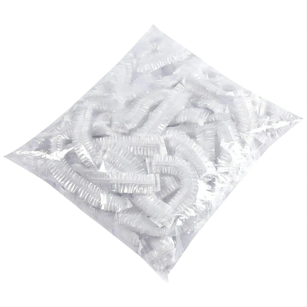 100 Pieces Of Plastic Wrap Bowl Lids, With Elastic, Plastic Stretchable Food Lids 6033340199510