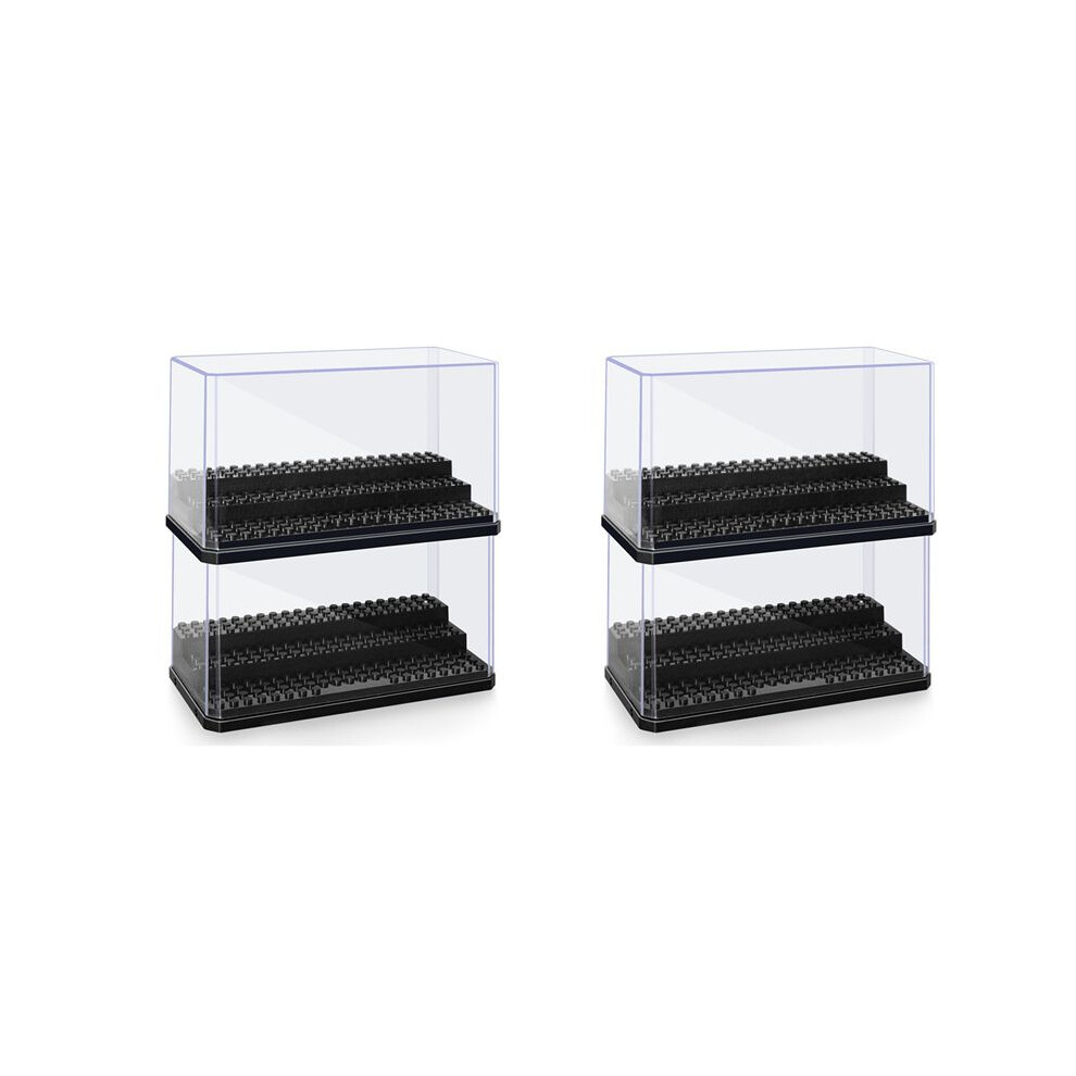 4X Figure Display Box, Stackable Dustproof Building Block Display Box For Action Figure Toys 4713983079586