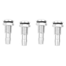 4 Stuks Aluminium RC-Bootwateruitlaten met Schroefdraad met O-Ringschroeven voor RC-Boot voor Motorkoeling M8