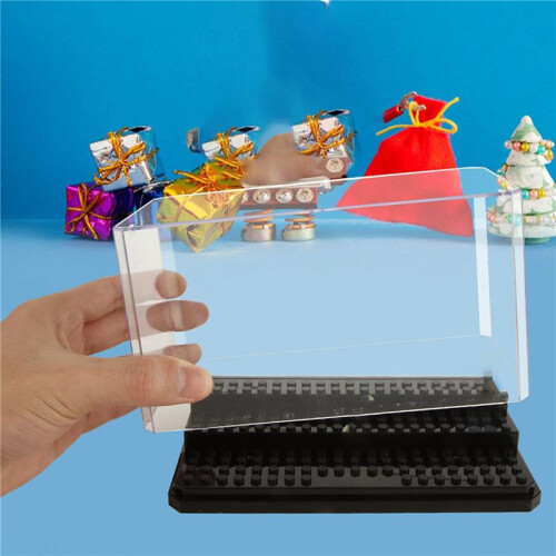 4X  Figure Display Box, Stackable Dustproof Building Block Display Box for Action Figure Toys 1