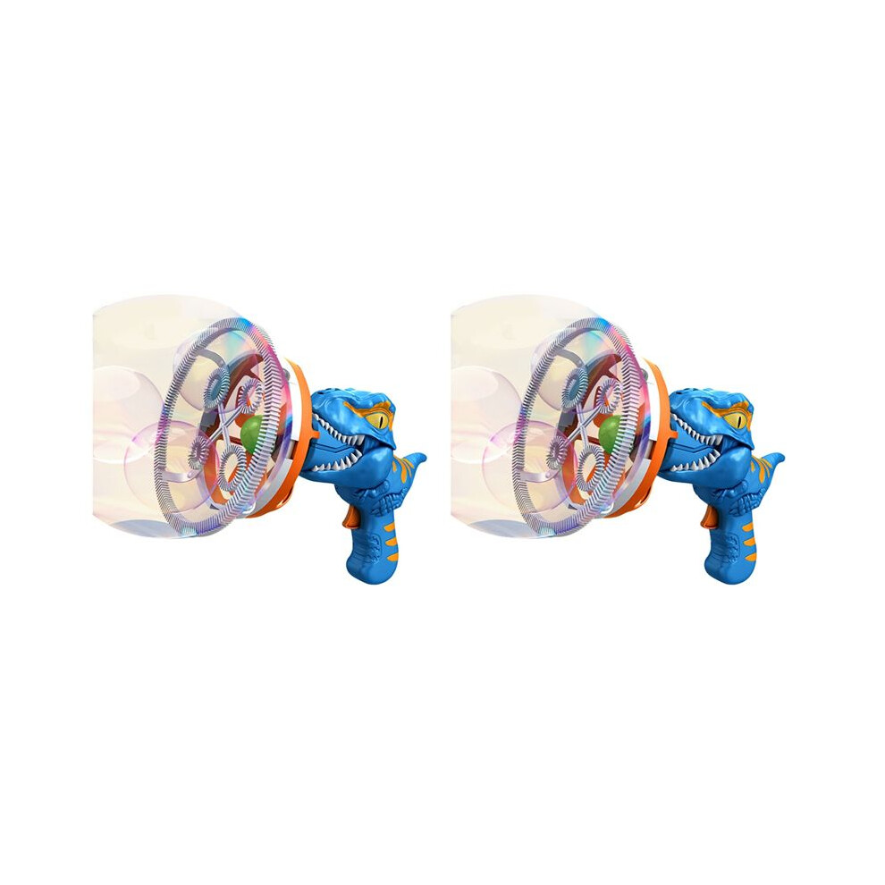 2X Fan Dinosaur Bubble Machine Bubbles In Bubble Handheld Electric Dinosaur Bubble Machine Bubble 4713931881759