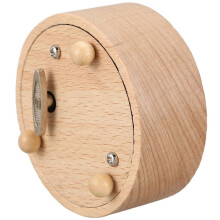 8X Round Blank Music Box Birthday Gift Action Figures Figurine Resin Handicraft Miniatures No Specified Music