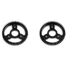 2X Gehärteter Stahl 50T M0.8 32P SPUR Haupt Zahnrad Ersatz Zubehör Teile 3956 für 1/10 Slash Stampede Rsutler 4X4 RC Auto