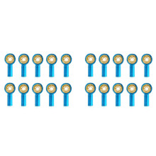 20Pcs Métal M2 Lien Embout de Biellette Rotule Boucle Direction Poussoir Embout de Biellette pour Pièces de Mise à Niveau de Bateau de Voiture RC,