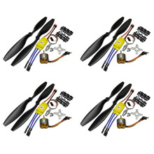 4X Motor Outrunner Sem Escova 2212 1000KV 13T + 30A ESC + Kit de Hélice 1045 para Multicóptero de Aeronaves RC