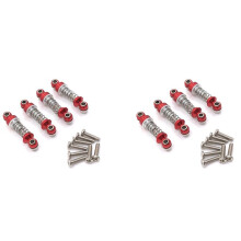 8 Stuks Metalen Schokdemper Demper voor  284131 K969 K979 K989 K999 P929 P939 1/28 RC Auto Upgrade Onderdelen, Rood