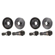 2X Engrenagem de Pinhão Diferencial Dianteira e Traseira de Aço Endurecido para Peças de Atualização 1/5 X-MAXX 1/6 XRT