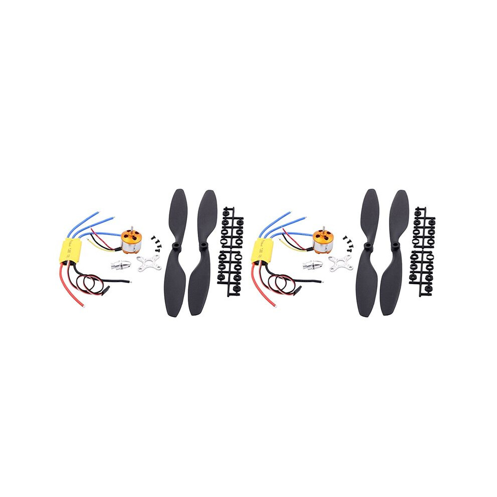 2X F450 Brushless Motor 2212/1000Kv 30A Esc 1045 Propeller For Rc Fixed Wing Helicopte Violent Kit 4714120678341