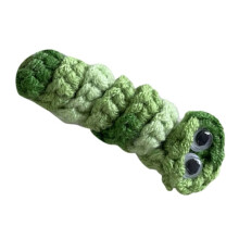 2X Handmade Emotional Support Worry Worm Gift, Crochet Worry Worm Inspirational Cares for You, Cute Knitted Gift B