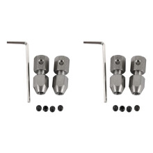 4Pcs RC Boat Flexible Kupplung CNC Edelstahl Flex Collet Koppler, 5X4Mm