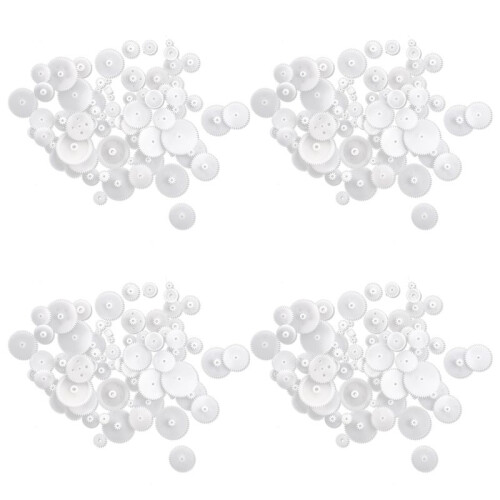 Different Styles White Plastic Gear Set 232 Pcs for RC Toys