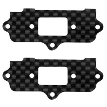2X Placa de Cubierta de Interruptor de Fibra de Carbono Paracoche RC para 1/10  MP10 MP9E Op To-209-S Accesorios de Actualización de Coche RC