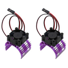 2X pour A959-B 144001 124019 Télécommandée Voiture en Alliage D'Aluminium Moteur Couverture de Dissipateur Ventilateur de Refroidissement