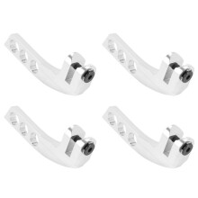 4X Metal 4-Hole Transmitter Neck Strap Balancer Adjuster for Futaba Radiolink Frsky X9D RC,Silver Horizontal