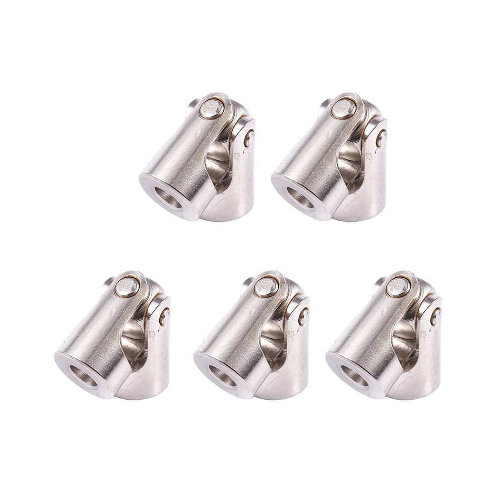 5X Rc Model Ship Rotatable Universal Joint Joint Connection 4Mm To 3Mm Silver 4711433678754