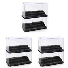 6X Figure Display Box, Stackable Dustproof Building Block Display Box for Action Figure Toys