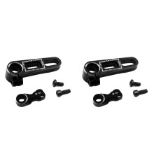 2X 25T Aluminum Alloy Adjustable Servo Horn Universal Servo Arms 25 Teeth Steering Arm for RC Car Truck Airplane