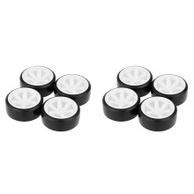 8Pcs Drift Car Tire Wheel Rim Hard Wheel Tyre for 1/10  HSP  HPI  Drifting RC Car White