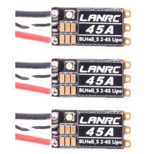 3X BLHeli S 2-6S Lipo 45A Bürstenloser Regler Eingebaute Programmierbare RGB-LED D-Shot 150/300/600 ONESHOT125 für RC FPV-Drohnenteile