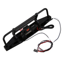 2X Metalen Voorbumper met Lier-Afstandsbedieningssysteem voor 1/10 RC Crawler voor TRX4 voor Axial SCX10 & SCX10 II 90046