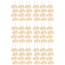 72 Pièces Support de Poupée au Crochet Support de Poupée en Feutre Animal Poupée Jouet Base en Bois Support Figurine D'Action Support