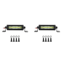 2X Barra Luminosa Brillante 55Mm per 1/10 RC Crawler Car Axial SCX10 90046 -4 CC01 D90 Redcat
