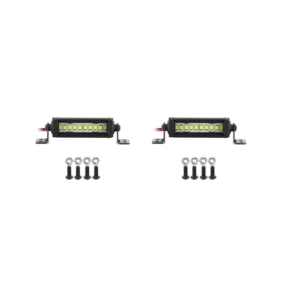 2X Bright Bar 55Mm For 1/10 Rc Crawler Car Axial Scx10 90046 -4 Cc01 D90 Redcat Light 4713248572081