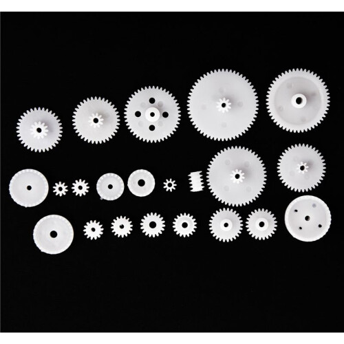 Different Styles White Plastic Gear Set 232 Pcs for RC Toys 2