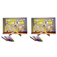 2X Acrylic LED Luminous Draw Board Toy for Kids Anti Scratch Adjustable Erasable Letter Message Note Board Birthday Gift