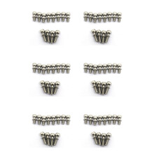 72 Pièces Métal M3 Vis à Tête Sphérique Hexagonale pour  144001 144002 124016 124017 124018 124019 Accessoires de Pièces de Rechange de Voiture