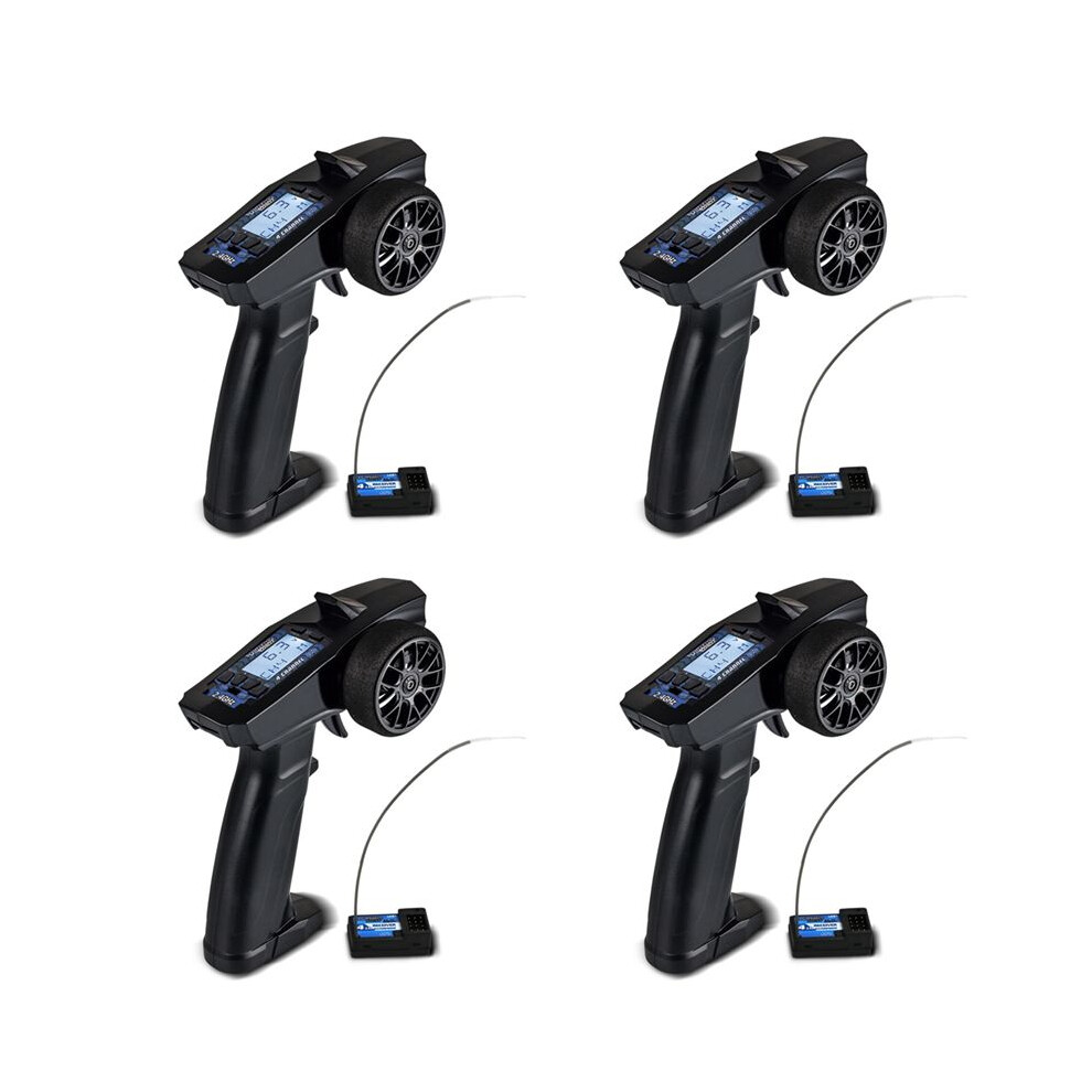4X Turbo Racing 2.4G 4Ch Remote System Lcd Display Radio Transmitter Remote Control With Receiver For Rc Car Auto Boat 4712949501550