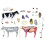 2X Modèle D'Anatomie D'Organe Animal 4D Vache Intelligence Assemblage Jouet Enseignement Modèle D'Anatomie Vache Assemblé Modèle Animal 6