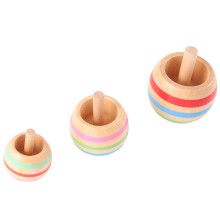 15 Pezzi di Legno Colorato Top Toy Bambini 3 Formati per I Bambini Dai 3 Anni