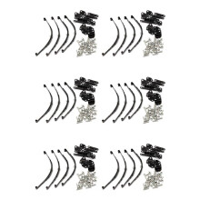 24Pcs 1/10 Leaf Springs Set HighLift Chassis for 1/10 D90 RC Crawler Car Parts Black