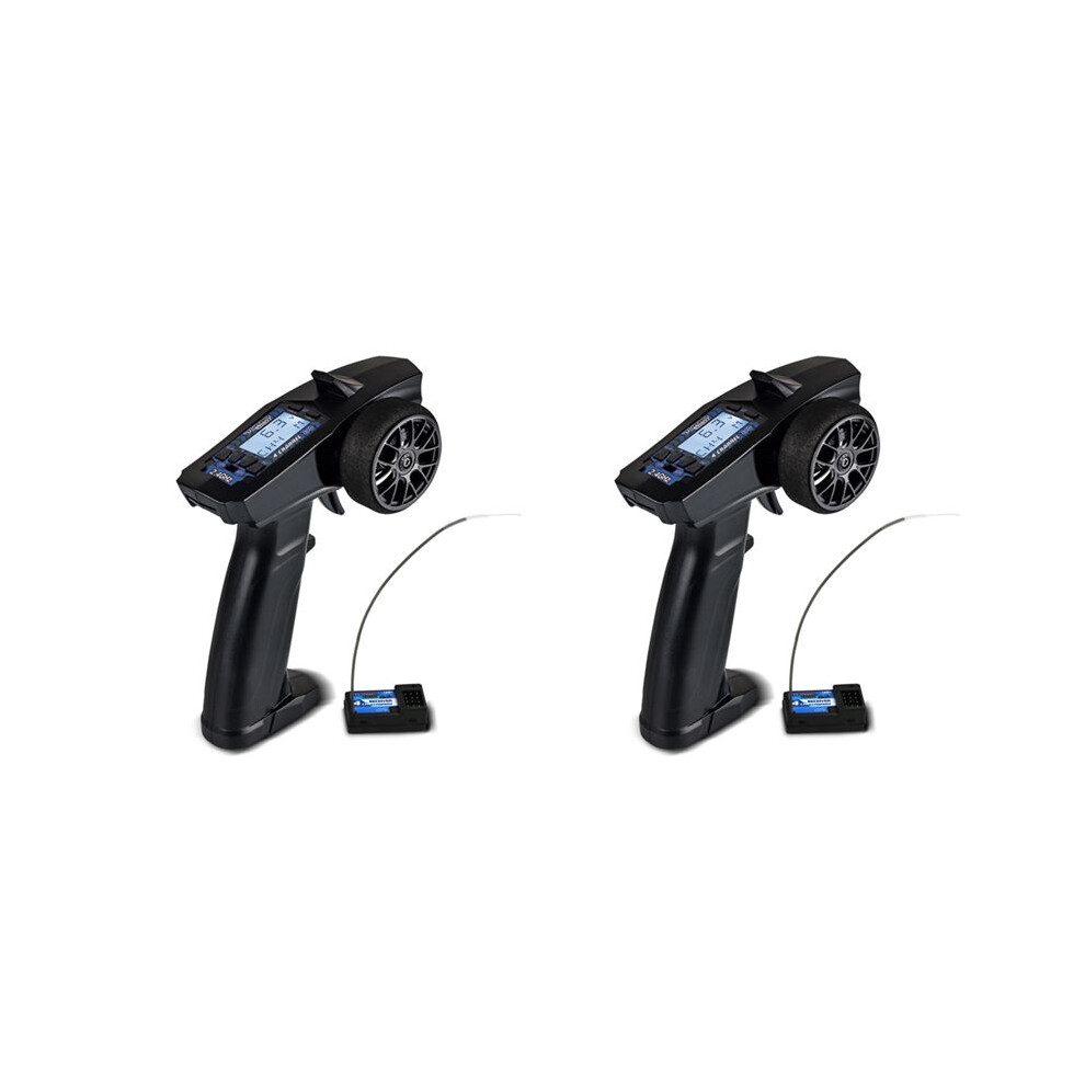 2X Turbo Racing 2.4G 4Ch Remote System Lcd Display Radio Transmitter Remote Control With Receiver For Rc Car Auto Boat 6033402134121