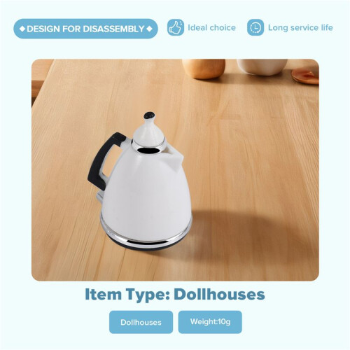 Dollhouse Kettle Pot Miniature Kitchen Kettle Toy Pot Dolls Decorations 2