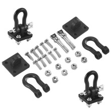 4Pcs Trailer Towing Buckle Tow Shackle Hook for 1/10 RC Rock Crawler Axial SCX10  TRX4  D110 RC Car Truck