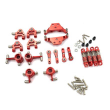 Metal Full Set Upgrade Parts Stötdämpare för  1/28 K969 K979 K989 K999 P929 P939 Rc Bil,Röd