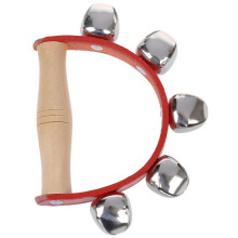 4X Tambourine Handbell Baby Kid Child Early Educational Musical Instrument Rhythm Shaking Small Jingle Bell Toy