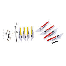 Syma 1 Set Full Set Replacement Parts for Syma S107 RC Helicopter, & 1 Set Blades Remote Control Helicopter Spares Repair RED