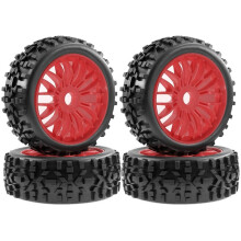 4Pc 115mm 1/8 RC Off-Road Buggy Car Wheel Tire Tyre 17mm Hex for ARRMA Typhon Talion HSP Redcat Losi HPI RC Car D
