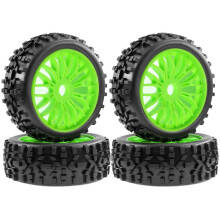 4Pc 115mm 1/8 RC Off-Road Buggy Car Wheel Tire Tyre 17mm Hex for ARRMA Typhon Talion HSP Redcat Losi HPI RC Car C