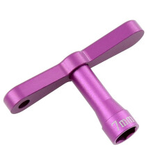 Metal Wheel Hex 7mm Nuts Sleeve Wrench Tool for 1/18 1/24 RC Crawler Car TRX4M SCX24 AX24 FCX24 FCX24M Upgrade Parts Purpler