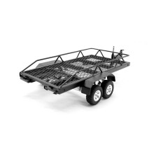 Black RC Car Metal Hitch Mount Trailer Upgrade Parts Accessories for 1/24 RC Trx4m Scx24 Fms24 FMS18 CR18P -PMM